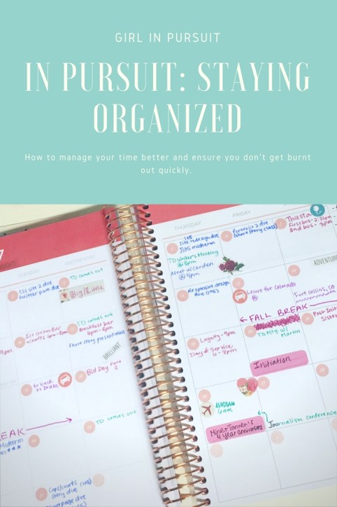 staying organized